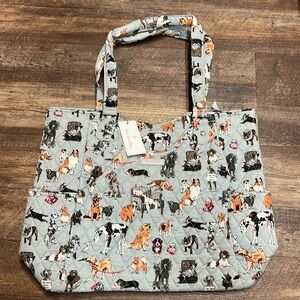 NWT Vera Bradley Large Glenna Tote Dog Show